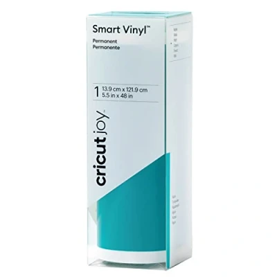 Image de Cricut Joy Smart Rouleau de vinyle autocollant permanent Aqua (mat) 1,2 m Pour une utilisation avec 2009844 Bleu