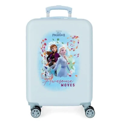 Image de Disney Frozen La Reine des Neiges Awsome Moves Valise Trolley Cabine Bleu 38x55x20 cms Rigide ABS Serrure à combinaison 34L 2,6Kgs 4 roues doubles Bagage main