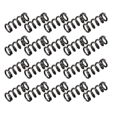 Image de sourcing map Compression Ressort 1.2mm Fil Diamètre, 8mm OD, 20mm Libre Longueur Acier Extension Noir 20Pcs