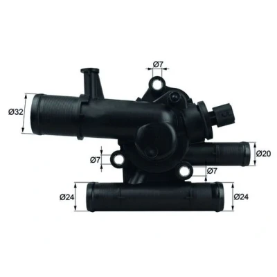 Image de MAHLE ORIGINAL TI 214 83 Thermostat d&#039;eau avec joint d&#039;étanchéite RENAULT: MEGANE 2, SCENIC 2 Kombi