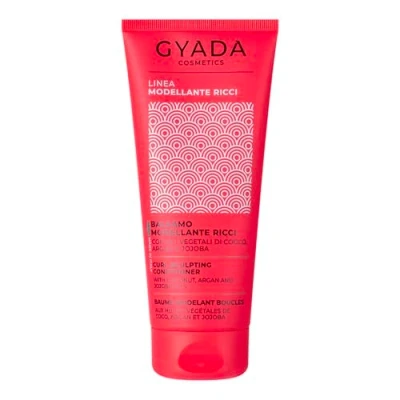 Image de GYADA COSMETICS, Après shampoing modelant, pour cheveux bouclés et ondulés, nourrit, démêle définit, Action anti frisottis, aux huiles d’Aloe Vera de lin, Coco, d’Argan, 200 ml