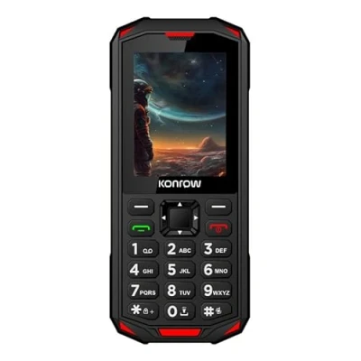 Image de Konrow Stone Next (Téléphone Antichoc Certifié IP68 2.4&#039;&#039; Hotspot WiFi 4G Double Sim) Noir