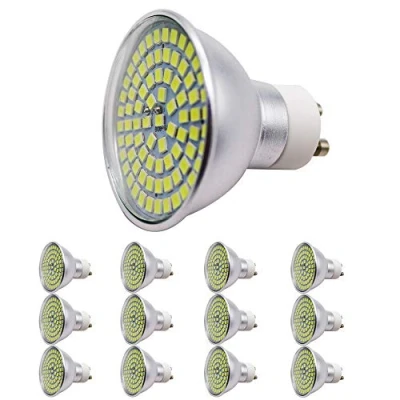 Image de Lot de 12 spots LED GU10 80 SMD AC 220 230 V 450 lm Angle d&#039;éclairage 120 Blanc froid 6000 K 5 W