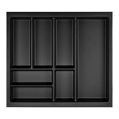 Image de ORGA BOX Junker SLIM Range couverts 525 x 476 mm gris lave structure perlée pour armoires de cuisine 60 cm parfaitement adapté au système tiroirs SO