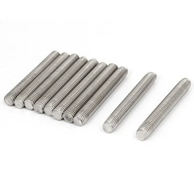 Image de sourcing map Tige Filetée M8x60mm 1.25mm 304 tiges filetées entièrement 10pcs