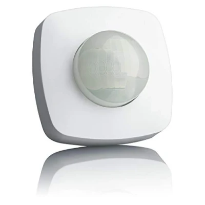 Image de SEBSON 2X Détecteur de Mouvement Extérieur IP65, Montage en Saillie du Plafond, programmable, 20x4m / 360, LED adapté, Capteur Infrarouge avec 2 Capteurs