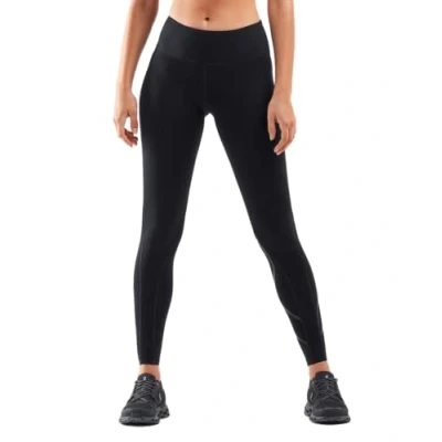Image de 2XU Collants de Compression Thermiques mi Hauteur, Noir/Noir, Taille M