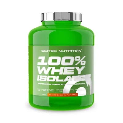 Image de Scitec Nutrition 100% Whey Isolate Pure Protein Power avec BCAAs Glutamine &amp; Arginine Formule sans sucre ni gluten, 2 kg, Caramel salé