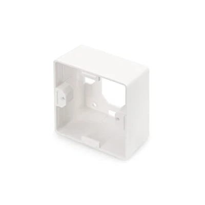 Image de DIGITUS Cadre en saillie pour boîte de jonction/Prise réseau Disposition Allemande 80 x mm Profondeur : 42 Blanc