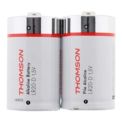 Image de Thomson Pack 2 piles alcalines LR20 D 1,5 V