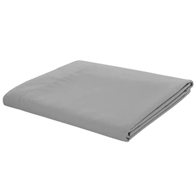 Image de Catherine Lansfield Drap en Polycoton Percale Double, Gris