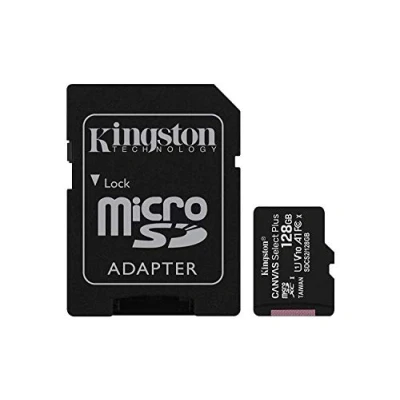 Image de Kingston Carte micro SDXC Canvas Select Plus 100R A1 C10 + ADP (SDCS2/128GBCR) 128 Go