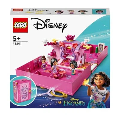 Image de LEGO Disney Encanto 43201 Kit de construction Porte magique d&#039;Isabela, un excellent jouet pour jeu indépendant, avec papillons, oiseaux et personnages mémorables dans une salle