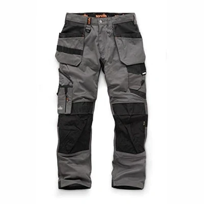 Image de Scruffs Pantalon Holsterhose pour Homme Noir, Graphite, 34W Grande Longueur