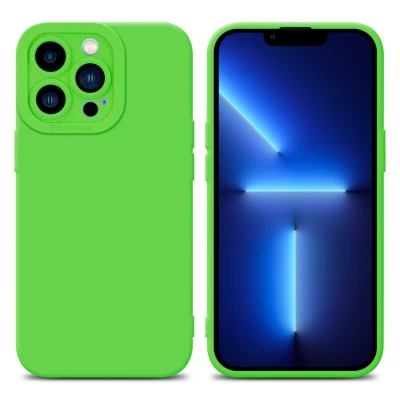 Image de Coque pour Apple iPhone 13 PRO MAX en FLUID VERT Housse de protection Étui silicone TPU flexible Neuf