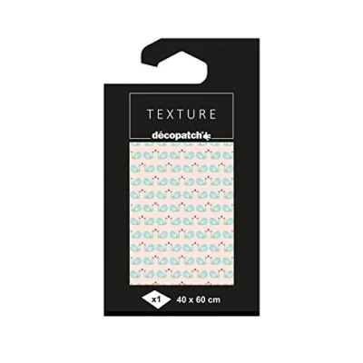 Image de Décopatch TD822C Un paquet de 1 feuille papier Texture 40x60 cm, Love (cygnes) avec dorures