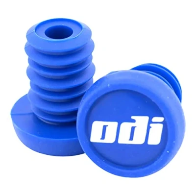 Image de ODI Bar End Plug de rechange bouchon Guidon 1 Paire (2) + Fan tic26 Stickers (Bleu)