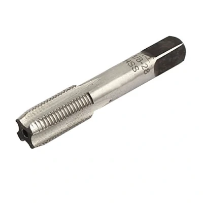 Image de sourcing map Taraud Filetage G1/8 28 BSP 55 Degrés 4 Flûtes Acier Rapide HSS 10x53mm