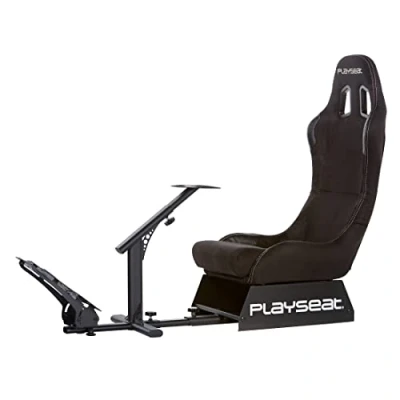 Image de Playseat Evolution Alcantara REM.00008 Siège baquet pour simulation de sport automobile compatible avec la plupart des volants et pédaliers du marché