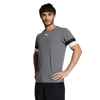 Image de Puma Teamrise Maillot de foot, Homme, Taille: Small, Grauschwarzweiss