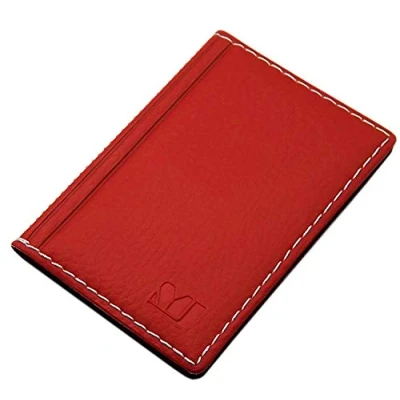 Image de Porte de Cartes crédit 12 Compartiments MJ Design Germany Made in UE en différentes Couleurs et Designs (Désign 2 / Rouge)