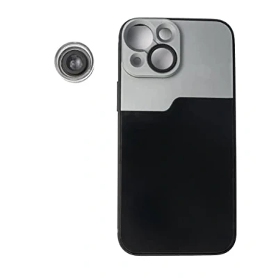 Image de SYSTEM S Lentille Macro 30x Microscope avec étui Noir pour iPhone 13 Mini