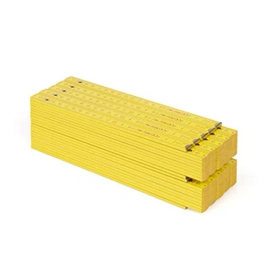 Image de Metrie™ BLOCK72 10x Règle Pliante en Bois de 2 m long, graduée avec Graduation duplex Fabriqué dans EU