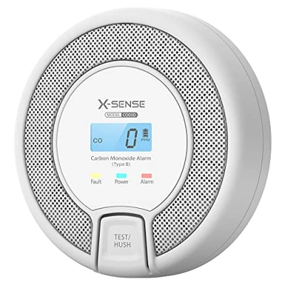 Image de X Sense Détecteur de Monoxyde Carbone Autonome avec Affichage Numérique, Capteur Précis Une Durée Vie 10 Ans, Batterie Remplaçable, Conforme à la Norme EN50291, CO03D