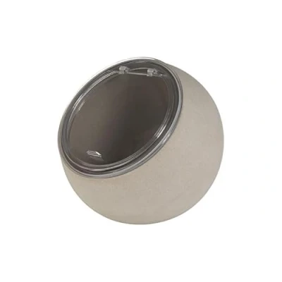 Image de APS Service de table Moon Ensemble 2 pièces : 1 bol en mélamine (Ø 19cm) + couvercle à charnière avec joint silicone, Gris