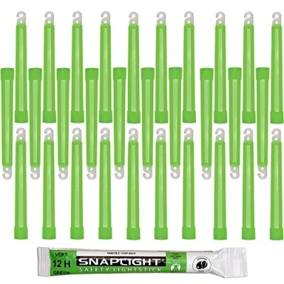 Image de Cyalume SnapLight Vert 15cm Bâton Lumineux Glow Stick Light Fluorescent Durée 12 heures (Boîte de 30)