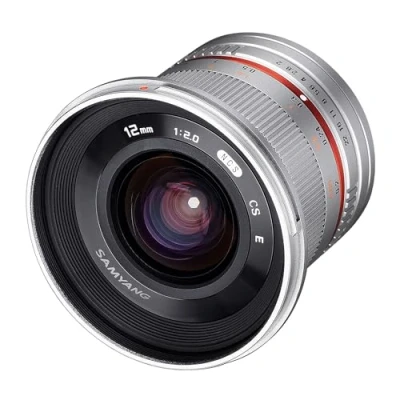 Image de F2.0 12 mm Samyang Objectif à mis&#039;au point manuelle pour Fuji X Argenté