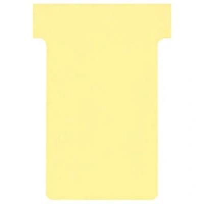Image de Nobo, Lot de 100 fiches T pour planning, Indice 2, Jaune, 2002004, Large