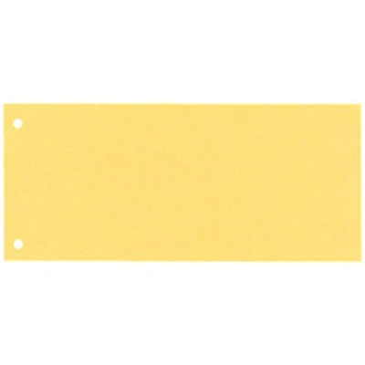 Image de Esselte Intercalaires Trapèze de Séparation, Carton 1/3 Feuille A4, Lot 100, Extra Large, Jaune, 100% Recyclé, 20994