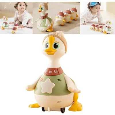 Image de Tummy Time Duck Family Toy, Swinging Crawling Walking with Baby Ducks, Ducks Toys for Toddlers 1 3 (B)