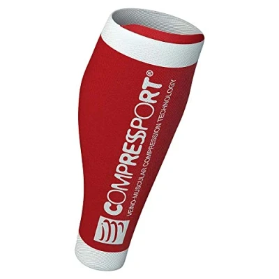 Image de CompresSport R2 V2 Chaussettes de running mixte adulte rouge FR : M (Taille Fabricant T2)