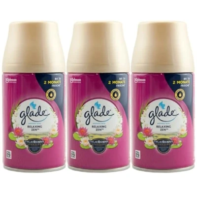 Image de Glade Lot de 3 recharges désodorisant automatique Relaxing Zen 269 ml