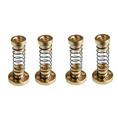 Image de Fasizi Lot de 4 écrous T8 anti jeu à ressort pour vis tige filetée Acme 8 mm