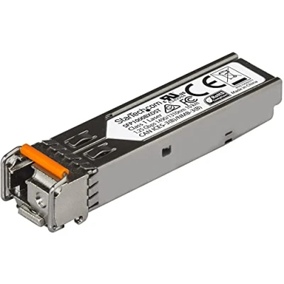 Image de StarTech.com SFP fibre 1000Base BX Module optique Gigabit Conforme aux normes MSA Monomode LC 10 km (SFP1000BXDST)