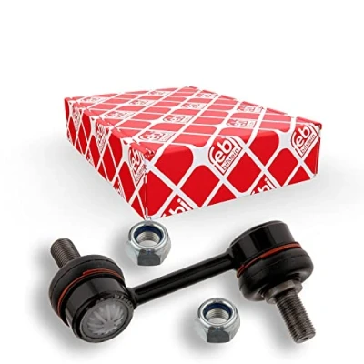 Image de febi BILSTEIN 32063 Biellette de barre stabilisatrice Essieu arrière droit 85 M12 x 1,25 Plus avec écrou autobloquant Acier noir