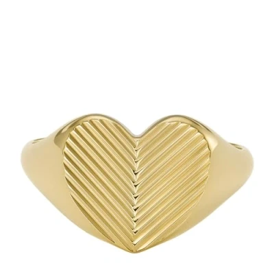 Image de Fossil Harlow Bague goldcoloured, Femme, Taille: 56, Gold coloured