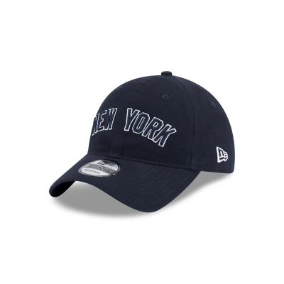Image de New Era York Yankees MLB Team Script Navy 9Twenty Unstructured Strapback Cap One Size