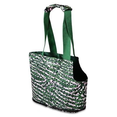Image de United Pets Lazy Dog Sac de Transport pour Chiens, Design léger, Pliable, Camouflage Vert et Rose 250 g, à Dos Léger Chien