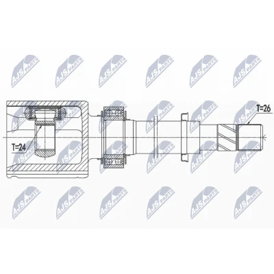 Image de Jeu de joints, arbre transmission NTY NPW NS 097