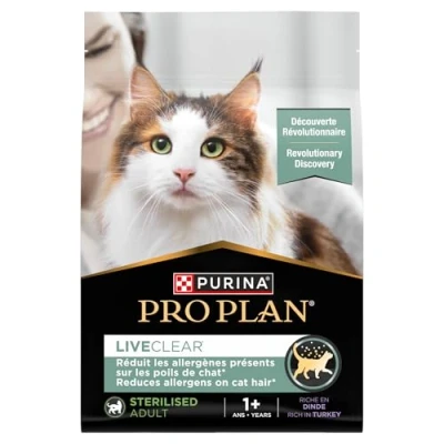 Image de Purina Pro Plan Liveclear Adulte Stérilisé 1+ Riche En Dinde 2,8Kg