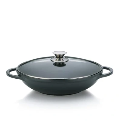 Image de Kela 15157 wok + couvercle, fonte d&#039;aluminium compatible induction, diamètre 32 cm, contenance 4 litres, &#039;Kerros&#039;