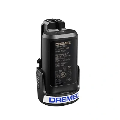 Image de Dremel 880 Batterie Lithium Ion 12V, 2Ah, pour Outil Rotatif Multifonction 8200, 8220 et Oscillant 8300 Noir
