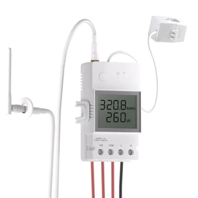 Image de SONOFF POWCT 100A compteur d&#039;énergie WiFi intelligent, testeur d&#039;électricité solaire avec détection CT, numérique LCD, statistiques, télécommande eWeLink, 2,4G