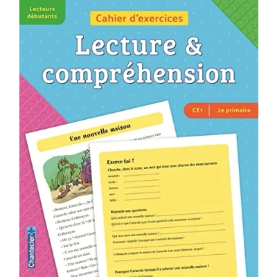 Image de Cahier d&#039;exercices lecture &amp; compréhension (CE1 2e primaire) (bleu violet)