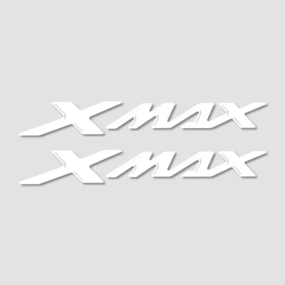 Image de labelbike 2 Autocollants 3D Scooter Xmax compatibles avec Yamaha X Max à partir de 2010 Couleur Blanche