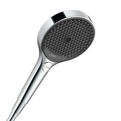 Image de hansgrohe Rainfinity Pommeau de douche économie d&#039;eau avec 9 l/min (EcoSmart), Douchette à main 3 types jet, ronde (diamètre 130 mm), Chromé